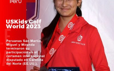 Peruanas San Martín, Miguel y Miranda terminaron su participación en el US Kids Golf World 2023 disputado en Carolina del Norte